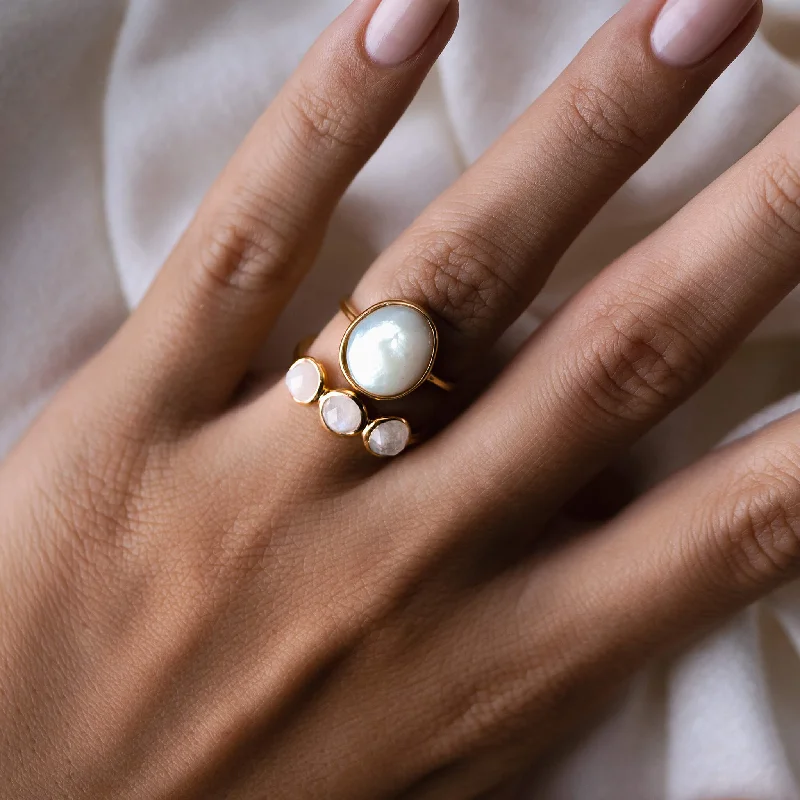 Chic Women's Rings for Fashion-Forward Looks-Statement Ring Set - Elisa & Margit