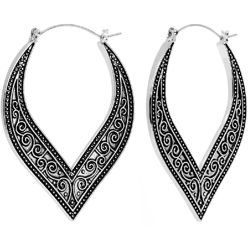 Women's Earrings – Elegant Designs for Every Personality--Fashion Forward Swirling Sense of Charm Tunnel Hoop Earrings