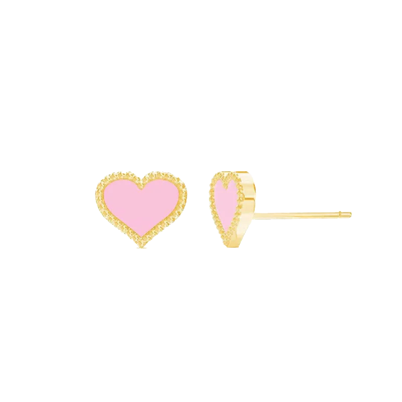 Women's Earrings – Elegant Designs for Every Personality--Enamel Heart Earrings