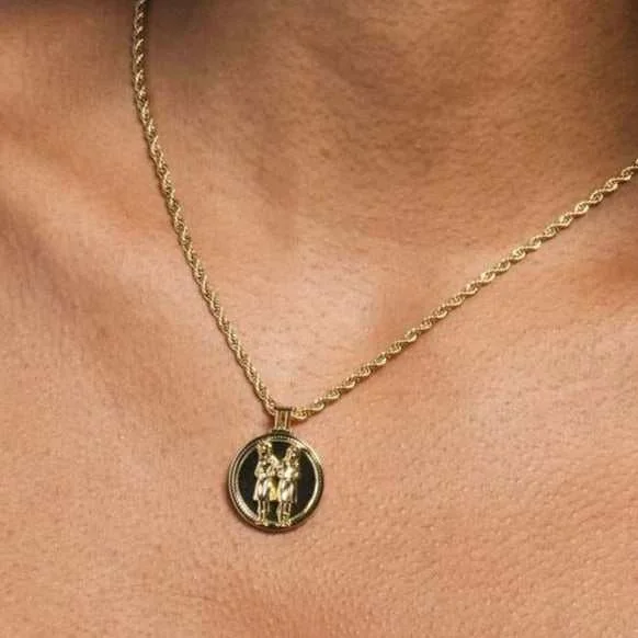 Shop Classic Women's  Necklaces & Pendants with a Modern Twist-Gemini Sign Pendant