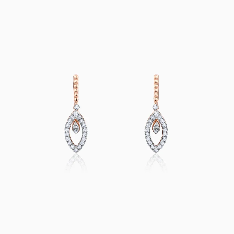 Women's Earrings – Elegant Designs for Every Personality--Rose Gold Gleam Diamond Earrings Women's Earrings – Elegant Designs for Every Personality--Rose Gold Gleam Diamond Earrings