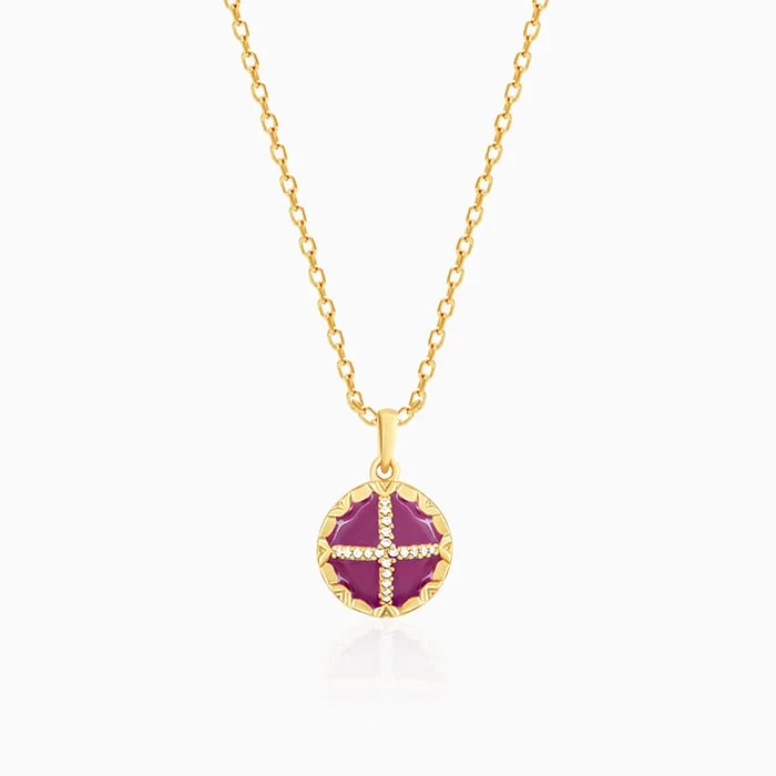 Shop Classic Women's Necklaces & Pendants with a Modern Twist-Golden Royal Regiment Badge Pendant with Link Chain Shop Classic Women's Necklaces & Pendants with a Modern Twist-Golden Royal Regiment Badge Pendant with Link Chain