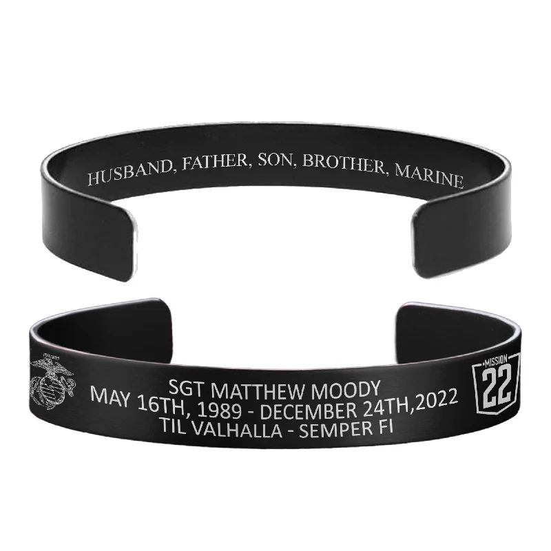Fashion-Forward Bracelets for Men-SGT Matthew Moody Memorial Band – Hosted by the Moody Family Fashion-Forward Bracelets for Men-SGT Matthew Moody Memorial Band – Hosted by the Moody Family