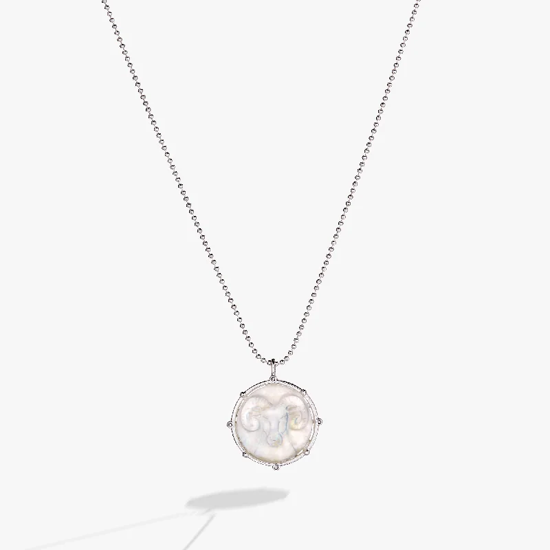 Shop Classic Women's Necklaces & Pendants with a Modern Twist-Aries Zodiac Double-Sided Charm Necklace Shop Classic Women's Necklaces & Pendants with a Modern Twist-Aries Zodiac Double-Sided Charm Necklace