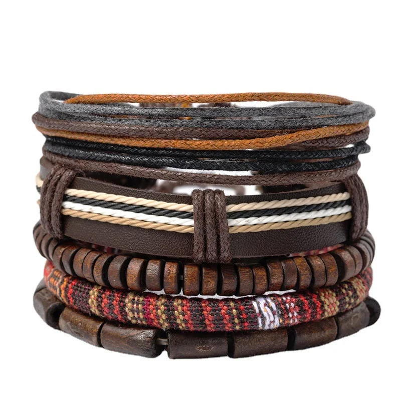 Affordable Silver Bracelets for Men-Buddha Stones Wrap Hemp Cords Wood Beads Leather Bracelet Affordable Silver Bracelets for Men-Buddha Stones Wrap Hemp Cords Wood Beads Leather Bracelet