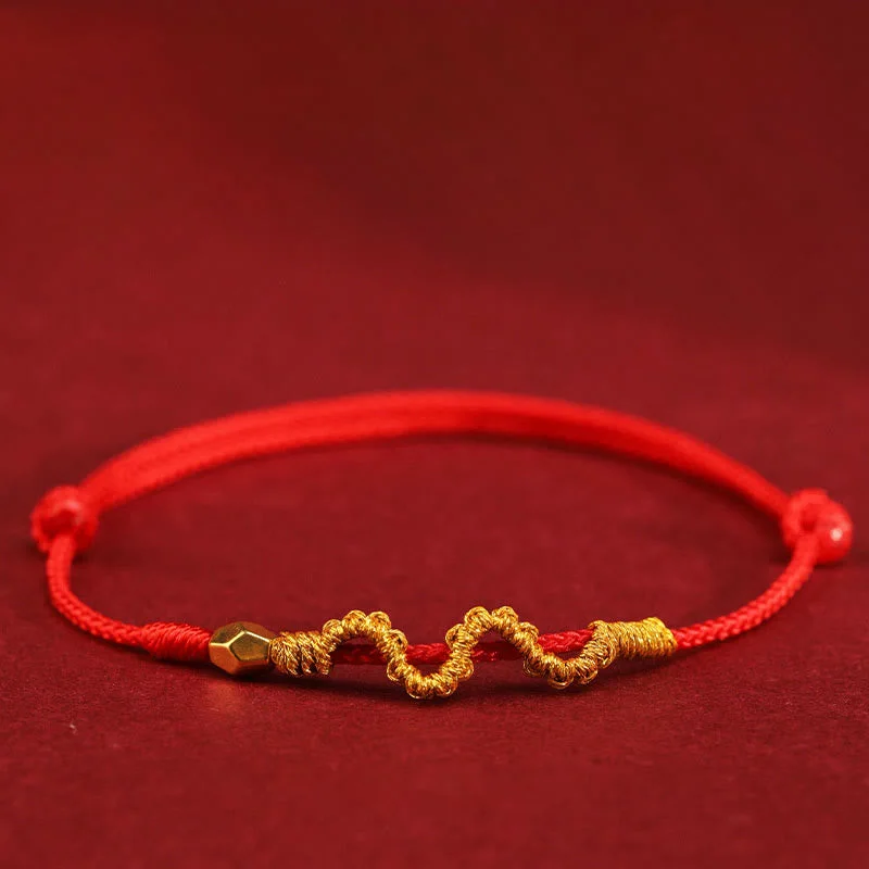 Beautiful Anklets with Stunning Features-Buddha Stones 999 Gold Year of the Snake Handmade Luck Strength Braided Bracelet Anklet Beautiful Anklets with Stunning Features-Buddha Stones 999 Gold Year of the Snake Handmade Luck Strength Braided Bracelet Anklet