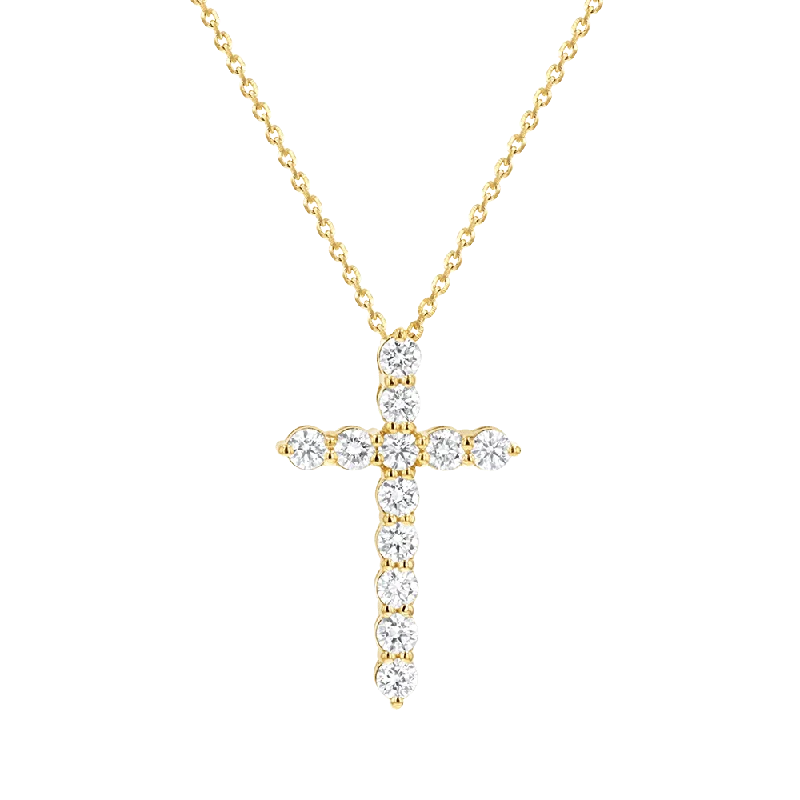 Shop Classic Women's Necklaces & Pendants with a Modern Twist-Diamond Cross Necklace Shop Classic Women's Necklaces & Pendants with a Modern Twist-Diamond Cross Necklace