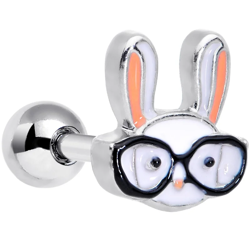 Women's Earrings – Elegant Designs for Every Personality--16 Gauge 1/4 Nerdy Easter Bunny Cartilage Tragus Earring Women's Earrings – Elegant Designs for Every Personality--16 Gauge 1/4 Nerdy Easter Bunny Cartilage Tragus Earring