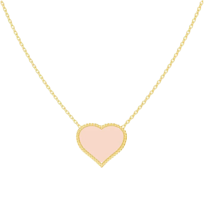 Shop Classic Women's Necklaces & Pendants with a Modern Twist-Enamel Heart Necklace Shop Classic Women's Necklaces & Pendants with a Modern Twist-Enamel Heart Necklace