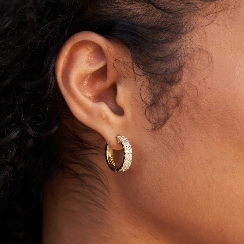 Women's Earrings – Elegant Designs for Every Personality--Double Row Hoop Earrings