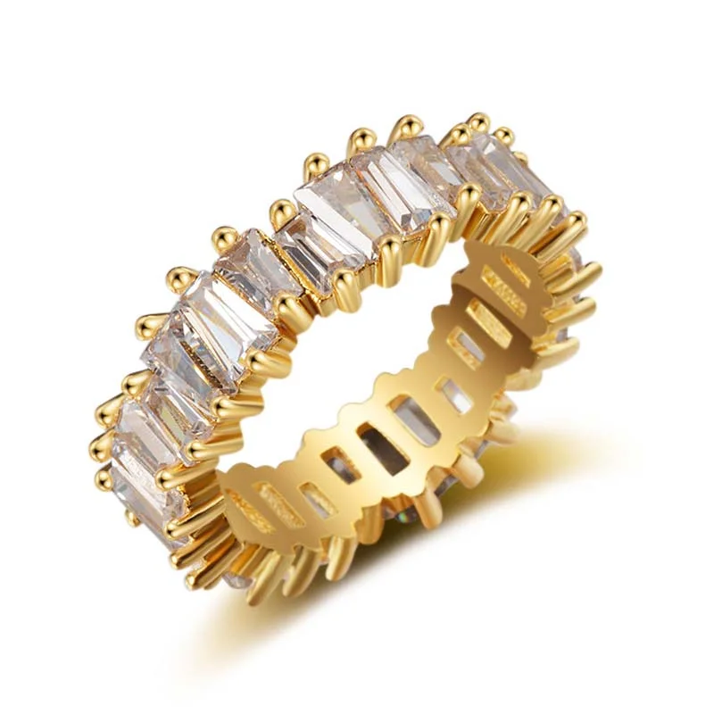 Chic Women's Rings for Fashion-Forward Looks-Simple Pattern Copper Wealth Ring