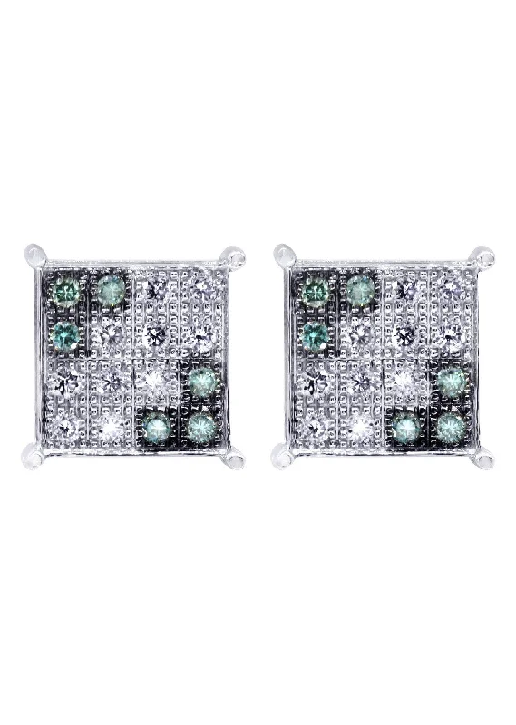 Shop Durable Men's Earrings for Everyday Wear-Diamond Earrings For Men | 0.31 Carats 14K White Gold Shop Durable Men's Earrings for Everyday Wear-Diamond Earrings For Men | 0.31 Carats 14K White Gold