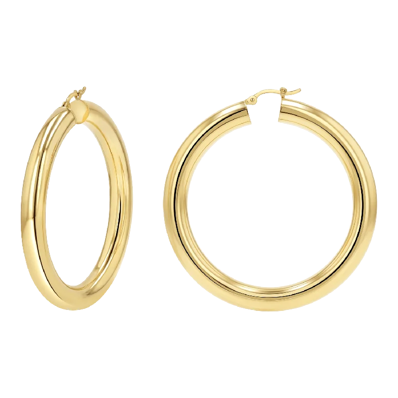 Women's Earrings – Elegant Designs for Every Personality--6mm Grand Tube Hoop Earrings