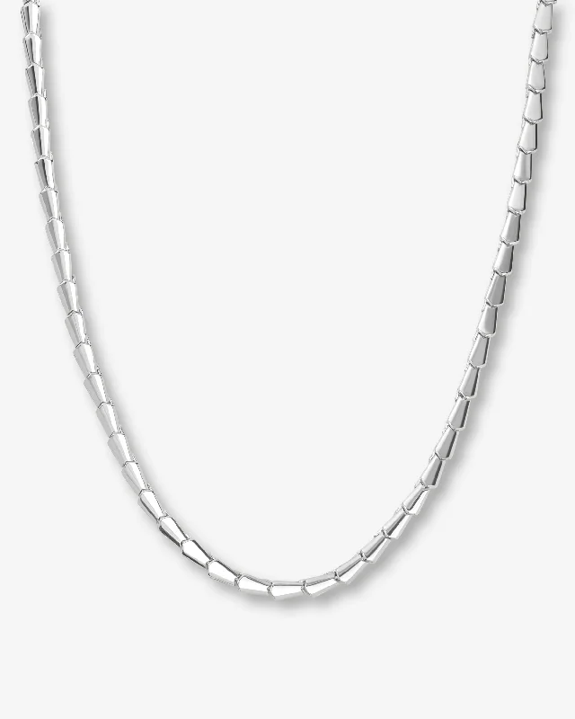 Shop Classic Women's Necklaces & Pendants with a Modern Twist-Serpent Collar Necklace 15" - Silver Shop Classic Women's Necklaces & Pendants with a Modern Twist-Serpent Collar Necklace 15" - Silver
