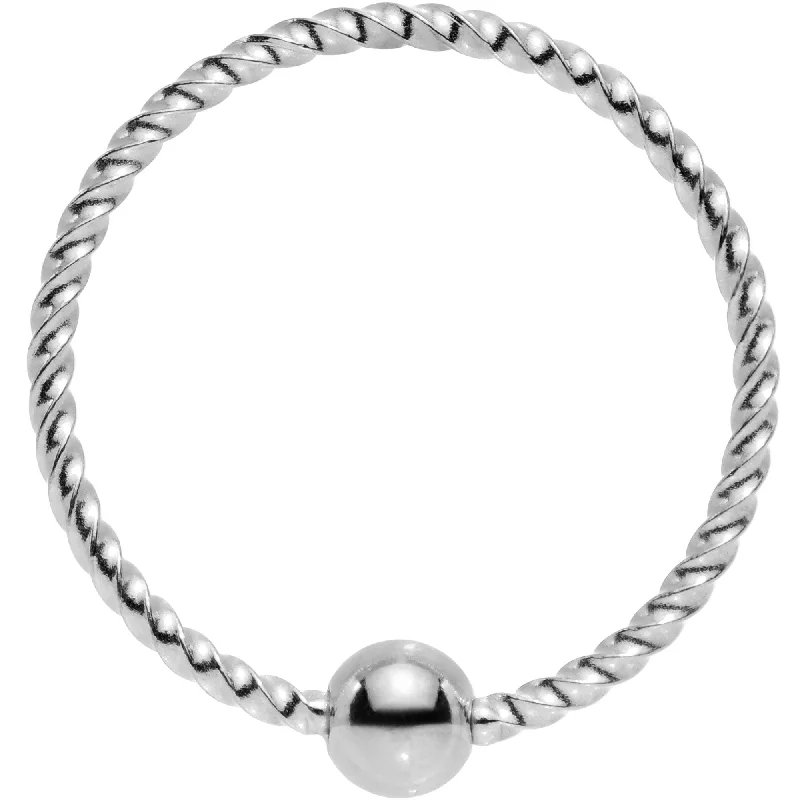 Bold Nose Rings for Trendy Look -20 Gauge 3/8 So Twisted Captive Style Seamless Ring Bold Nose Rings for Trendy Look -20 Gauge 3/8 So Twisted Captive Style Seamless Ring