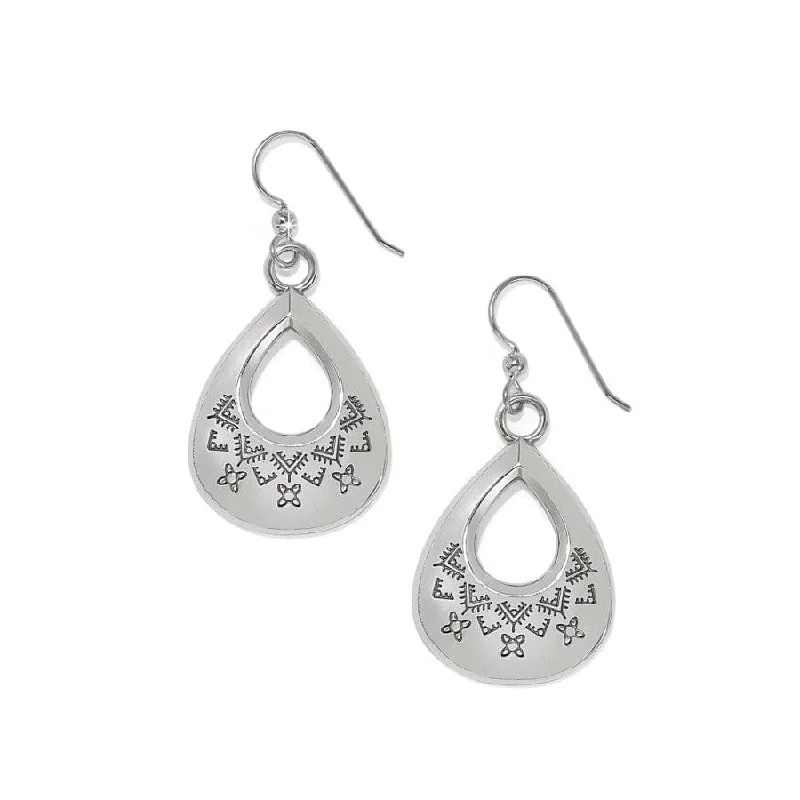 Women's Earrings – Elegant Designs for Every Personality--Mosaic Paseo Etch Teardrop French Wire Earrings