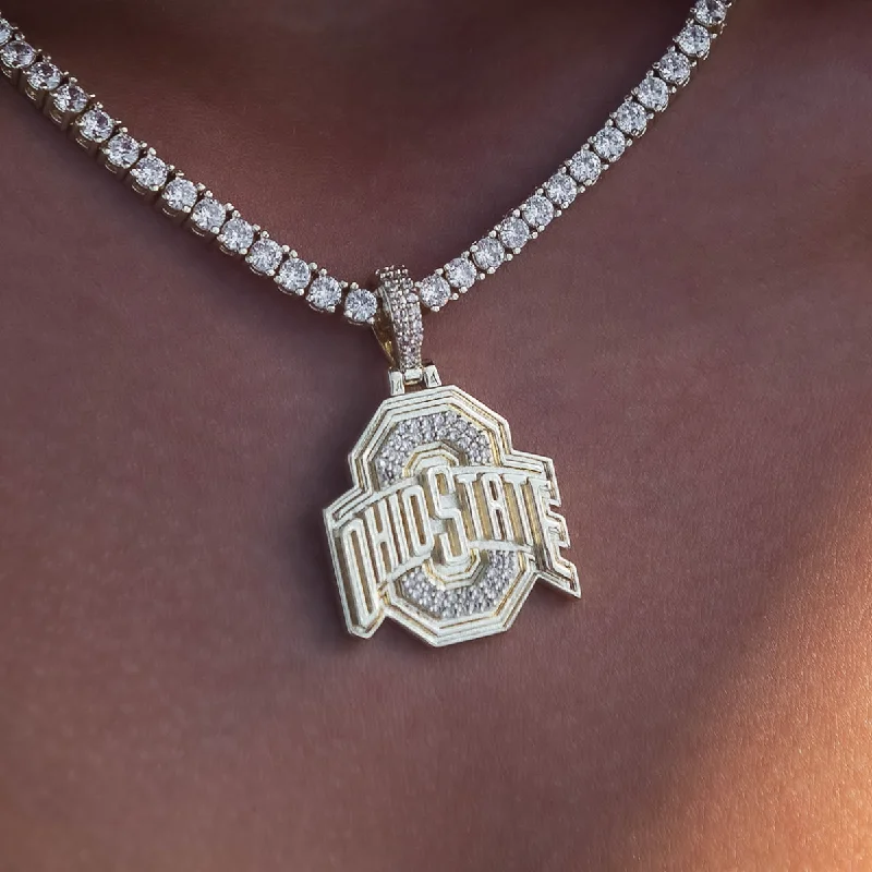 Shop Classic Women's Necklaces & Pendants with a Modern Twist-Ohio State Buckeyes Official NCAA Micro Logo Pendant Shop Classic Women's Necklaces & Pendants with a Modern Twist-Ohio State Buckeyes Official NCAA Micro Logo Pendant