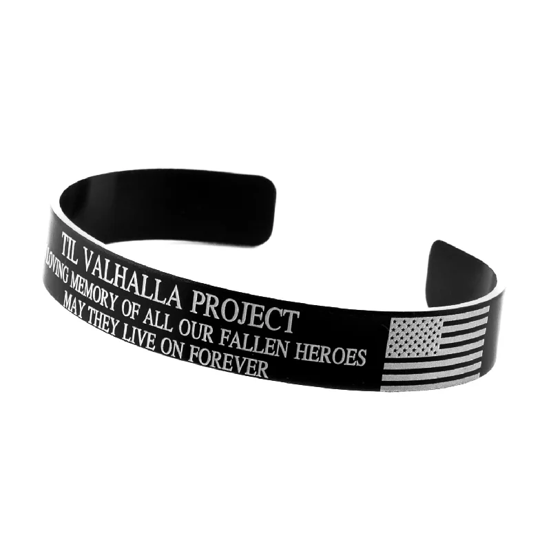 Men's Bracelets with Engraved Dates-Honor Our Fallen Heroes Memorial Bracelet