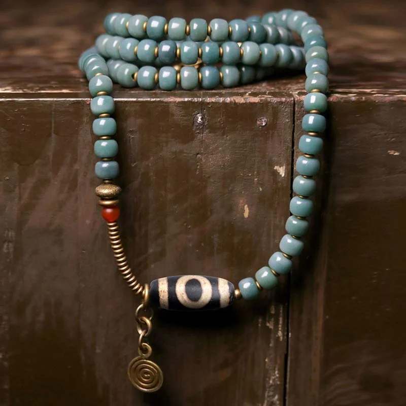 Handcrafted Charm Bracelets for Men-Buddha Stones 108 Mala Beads Bodhi Seed Dzi Bead Wisdom Bracelet Handcrafted Charm Bracelets for Men-Buddha Stones 108 Mala Beads Bodhi Seed Dzi Bead Wisdom Bracelet