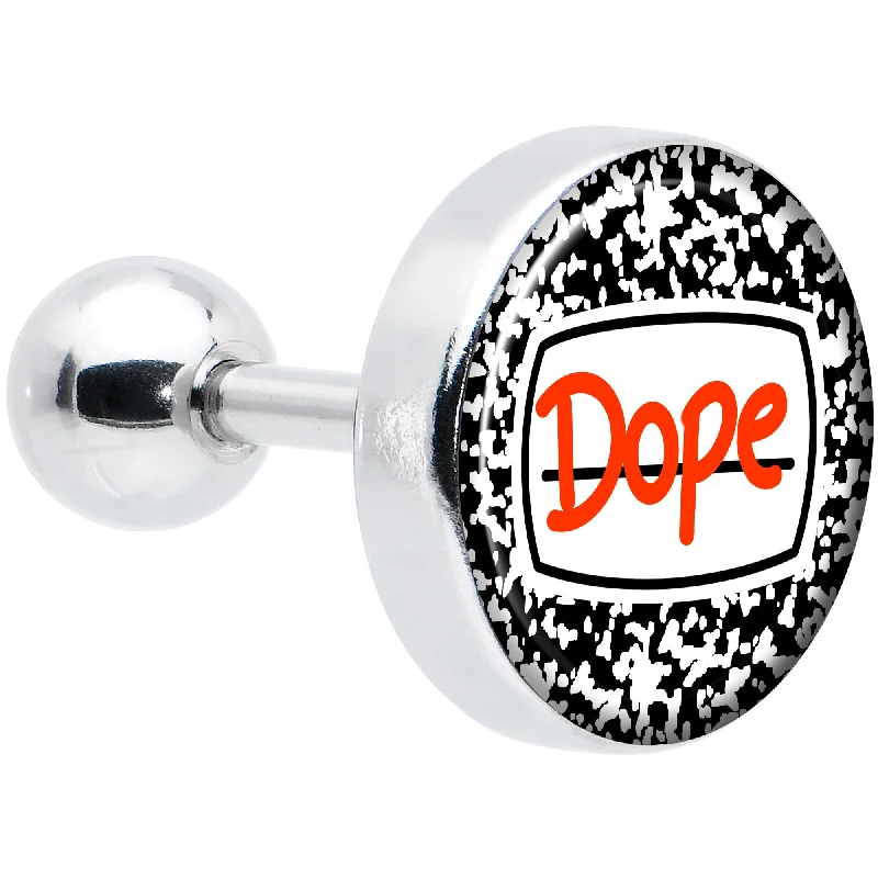Women's Earrings – Elegant Designs for Every Personality--16 Gauge 1/4 Dope Composition Notebook Tragus Cartilage Earring Women's Earrings – Elegant Designs for Every Personality--16 Gauge 1/4 Dope Composition Notebook Tragus Cartilage Earring