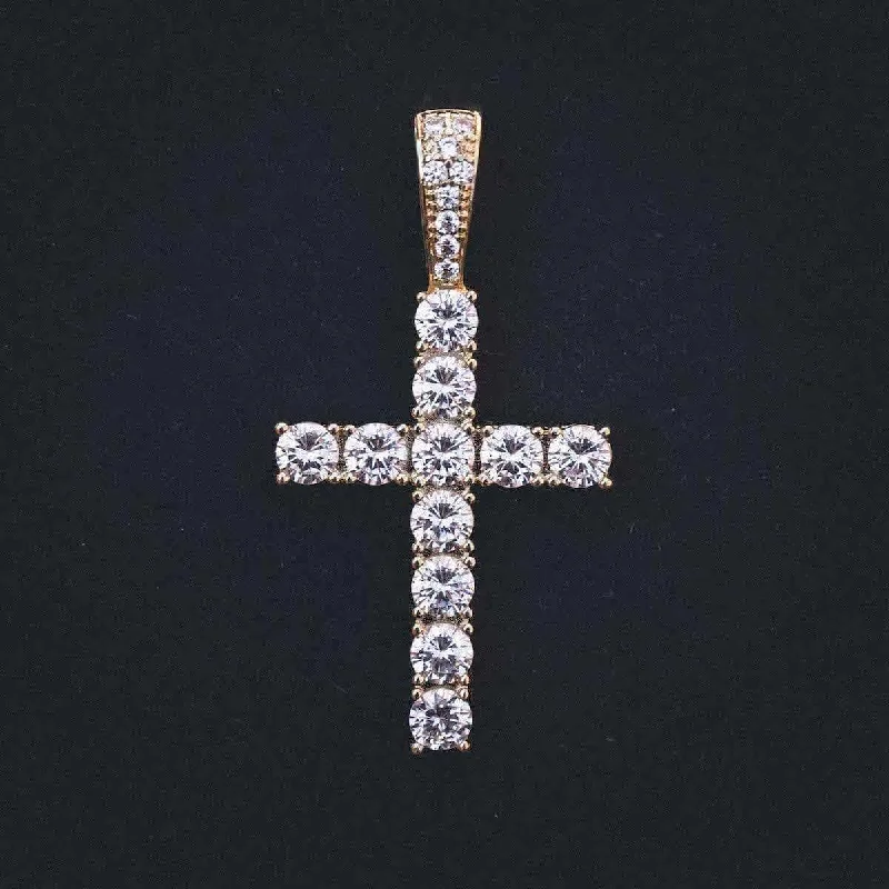 Exclusive Men's Necklaces & Pendants for the Modern Gentleman-18k Vermeil Diamond Cross Exclusive Men's Necklaces & Pendants for the Modern Gentleman-18k Vermeil Diamond Cross