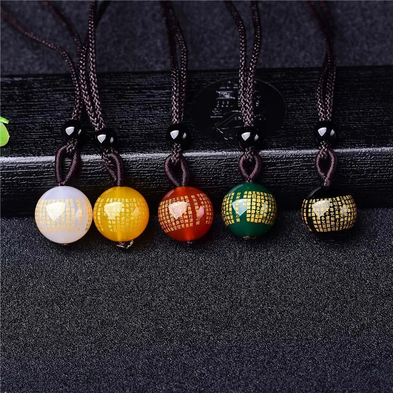 Shop Classic Women's Necklaces & Pendants with a Modern Twist-Buddha Stones Tibetan Buddhism Ancient Heart Sutra Necklace Shop Classic Women's Necklaces & Pendants with a Modern Twist-Buddha Stones Tibetan Buddhism Ancient Heart Sutra Necklace