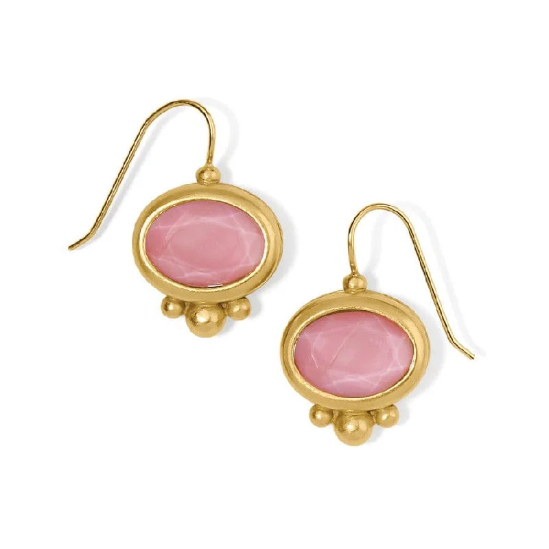 Women's Earrings – Elegant Designs for Every Personality--Pink Moon French Wire Earrings Women's Earrings – Elegant Designs for Every Personality--Pink Moon French Wire Earrings
