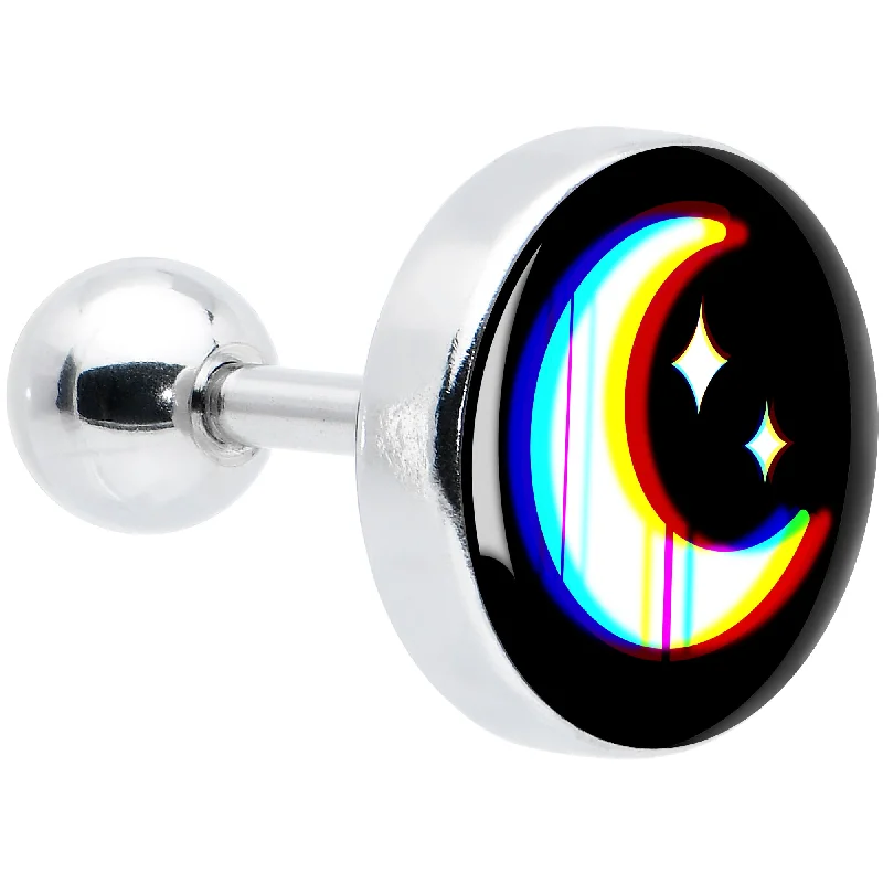 Women's Earrings – Elegant Designs for Every Personality--16 Gauge 1/4 Chromatic Moon Tragus Cartilage Earring Women's Earrings – Elegant Designs for Every Personality--16 Gauge 1/4 Chromatic Moon Tragus Cartilage Earring