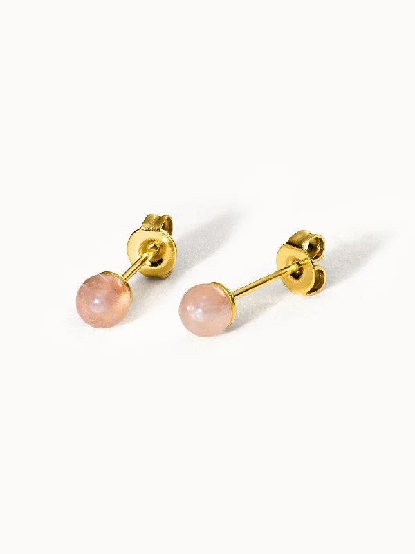 Women's Earrings – Elegant Designs for Every Personality--Rose Quartz Ohrringe