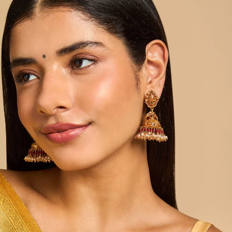 Women's Earrings – Elegant Designs for Every Personality--Silver Temple Earring 177687