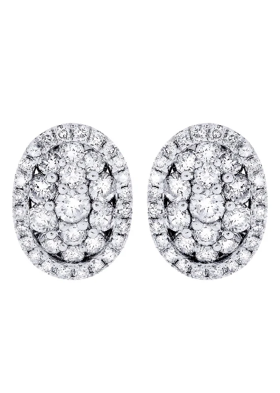 Shop Durable Men's Earrings for Everyday Wear-Stud Diamond Earrings For Men Illusion Set | 14K White Gold | 0.99 Carats Shop Durable Men's Earrings for Everyday Wear-Stud Diamond Earrings For Men Illusion Set | 14K White Gold | 0.99 Carats