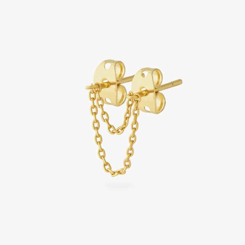 Women's Earrings – Elegant Designs for Every Personality--Double Chain Connector Earring