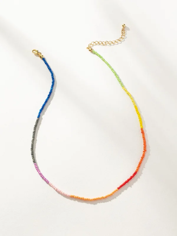 Shop Classic Women's  Necklaces & Pendants with a Modern Twist-Color Block Beaded Necklace
