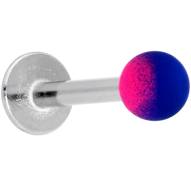 Lip Rings for Classic Everyday Fashion16 Gauge 5/16 Pink Blue Ombre Soft Finish Labret Monroe Tragus