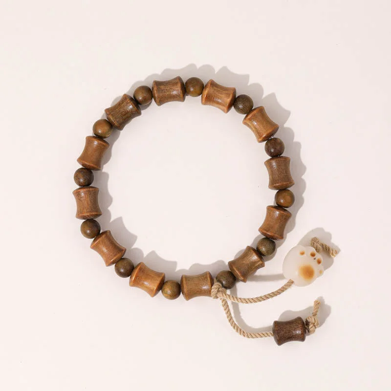 Cool Leather Cuff Bracelets for Men-Buddha Stones Green Sandalwood Bodhi Seed Cat Claw Bamboo Peace Bracelet Cool Leather Cuff Bracelets for Men-Buddha Stones Green Sandalwood Bodhi Seed Cat Claw Bamboo Peace Bracelet
