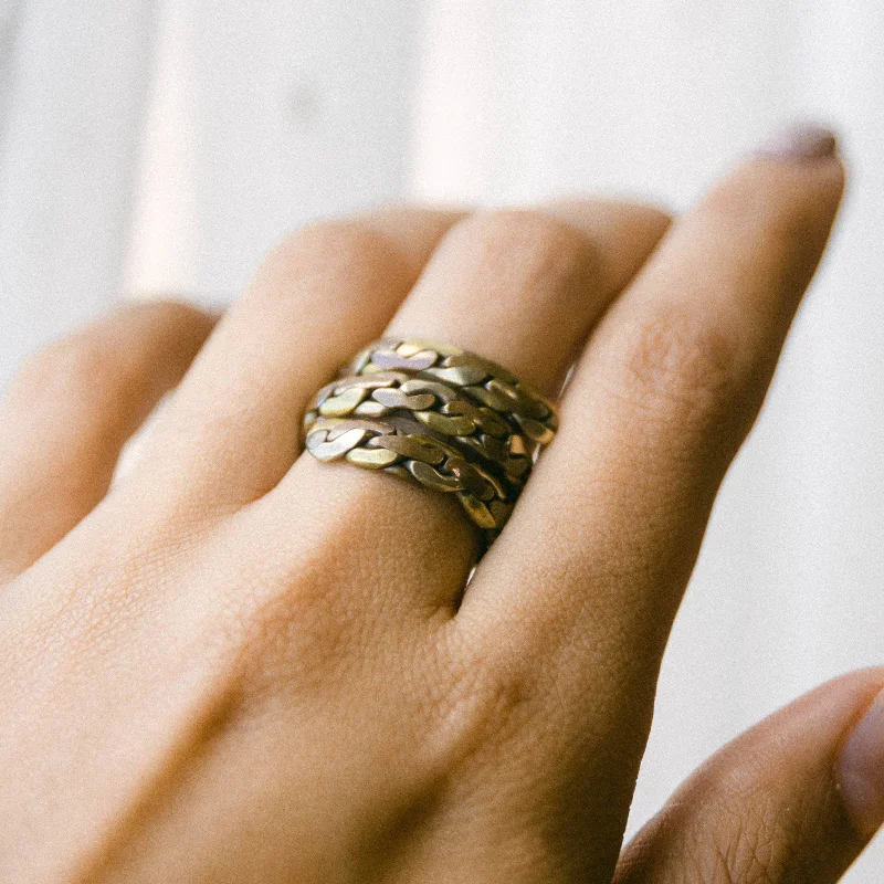 Chic Women's Rings for Fashion-Forward Looks-Tibetan Twisted Healing Ring