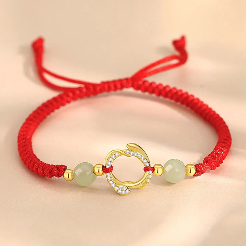 Stylish Bracelets for Men with Polished Finishes-Buddha Stones Red String Hetian Jade 925 Sterling Silver Cubic Zirconia Year of the Snake Protection Bracelet Stylish Bracelets for Men with Polished Finishes-Buddha Stones Red String Hetian Jade 925 Sterling Silver Cubic Zirconia Year of the Snake Protection Bracelet