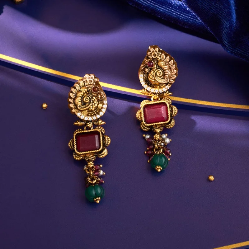 Women's Earrings – Elegant Designs for Every Personality--Silver Temple Earring 168227 Women's Earrings – Elegant Designs for Every Personality--Silver Temple Earring 168227
