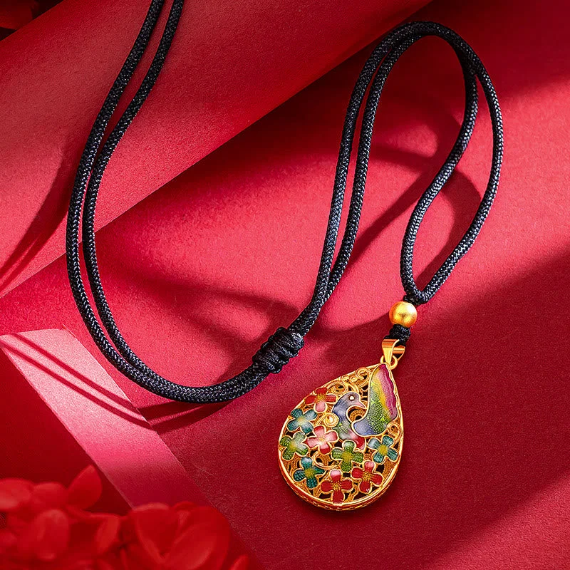 Shop Classic Women's Necklaces & Pendants with a Modern Twist-Buddha Stones Colorful Phoenix Flower Luck Strength Necklace Pendant Shop Classic Women's Necklaces & Pendants with a Modern Twist-Buddha Stones Colorful Phoenix Flower Luck Strength Necklace Pendant