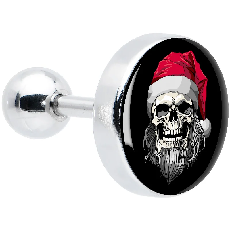 Women's Earrings – Elegant Designs for Every Personality--16 Gauge 1/4 Holiday Skeleton Santa Claus Tragus Cartilage Earring Women's Earrings – Elegant Designs for Every Personality--16 Gauge 1/4 Holiday Skeleton Santa Claus Tragus Cartilage Earring