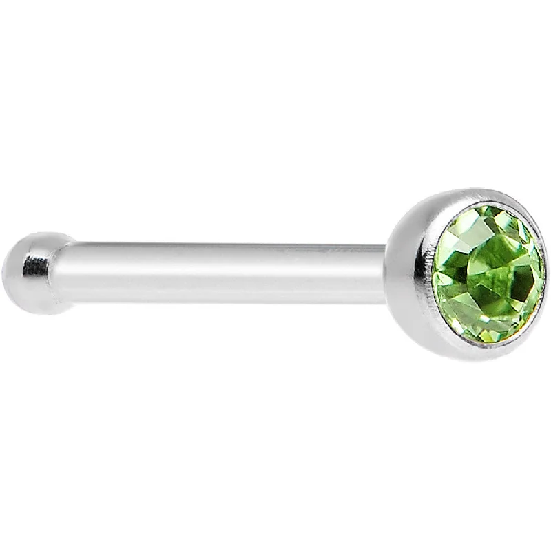 Nose Rings with Stars -Peridot Nose Bone Created with Crystals