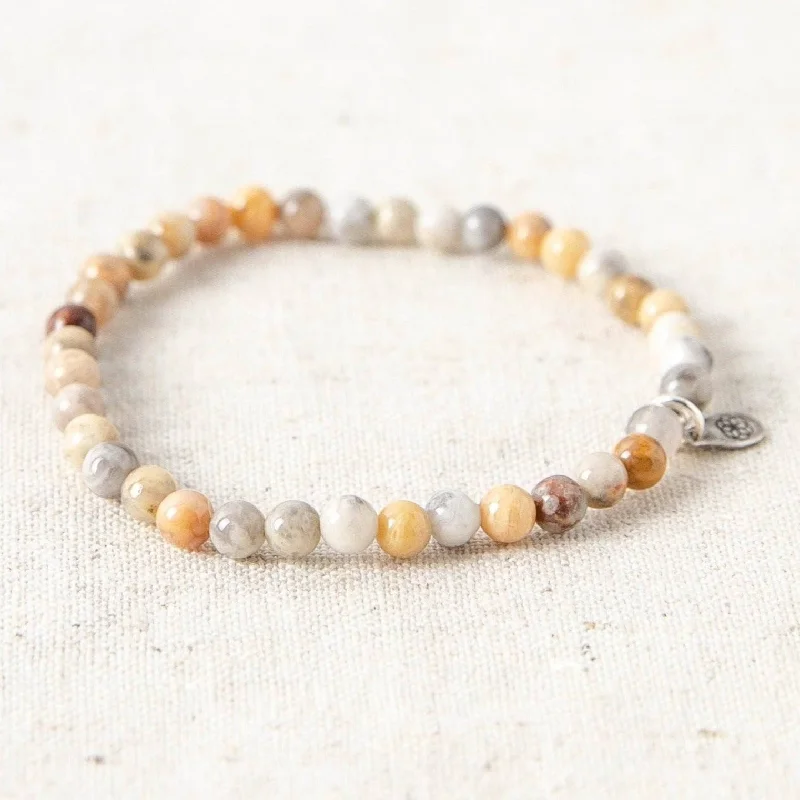 Classic Bangle Bracelets for Women-Crazy Lace Agate Energy Bracelet