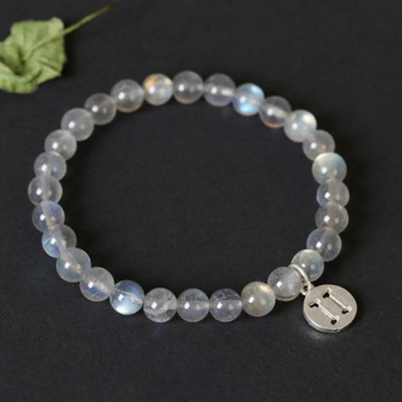 Elegant Wedding Bangle Sets for Women-12 Constellations of the Zodiac Moonstone Charming Bracelet Elegant Wedding Bangle Sets for Women-12 Constellations of the Zodiac Moonstone Charming Bracelet