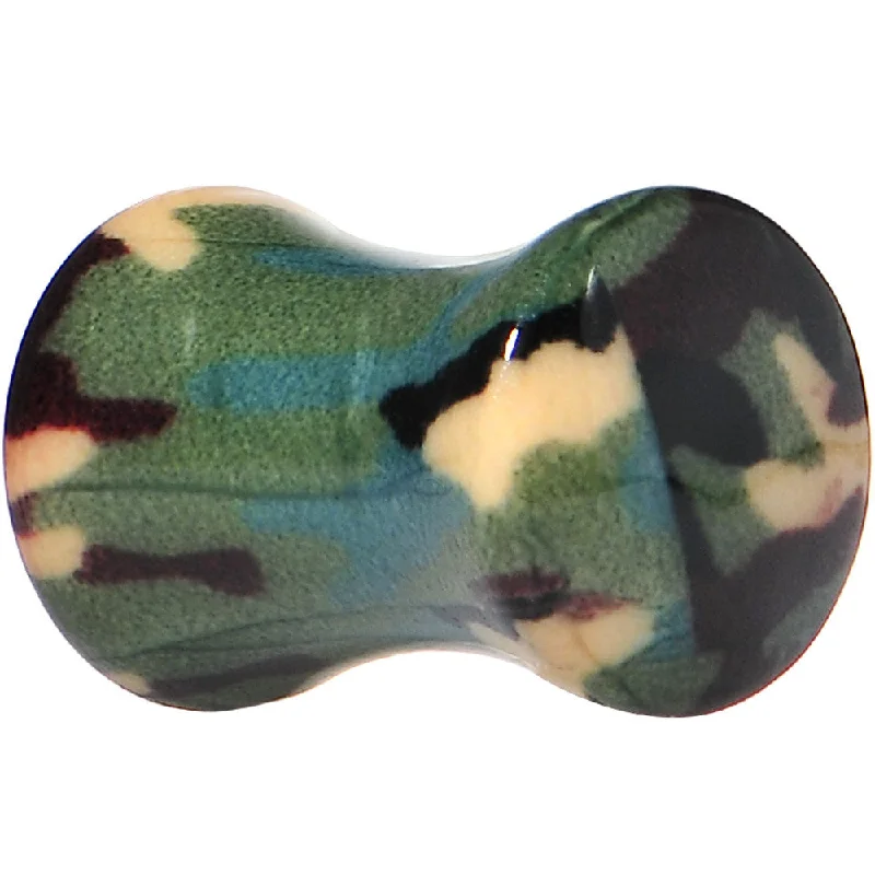 Women's Earrings – Elegant Designs for Every Personality--2 Gauge Green Acrylic Take Cover Camouflage Double Flare Saddle Plug Women's Earrings – Elegant Designs for Every Personality--2 Gauge Green Acrylic Take Cover Camouflage Double Flare Saddle Plug
