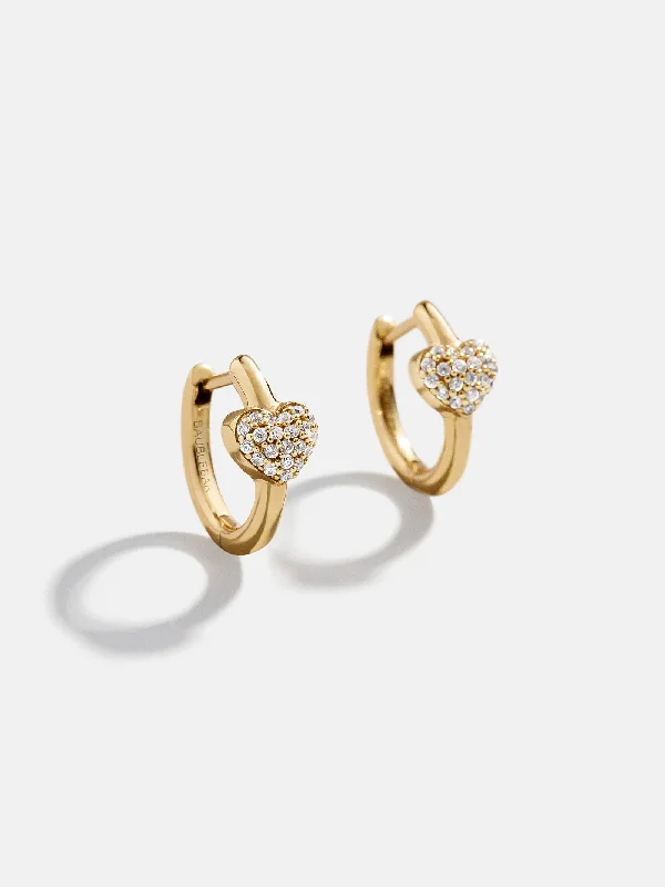 Women's Earrings – Elegant Designs for Every Personality--18K Gold Heart Earrings - Heart