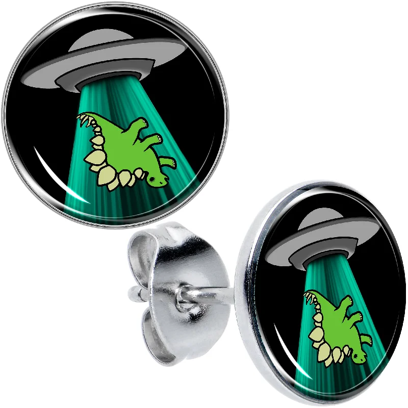 Women's Earrings – Elegant Designs for Every Personality--Alien UFO Dinosaur Abduction Stud Earrings Set Women's Earrings – Elegant Designs for Every Personality--Alien UFO Dinosaur Abduction Stud Earrings Set