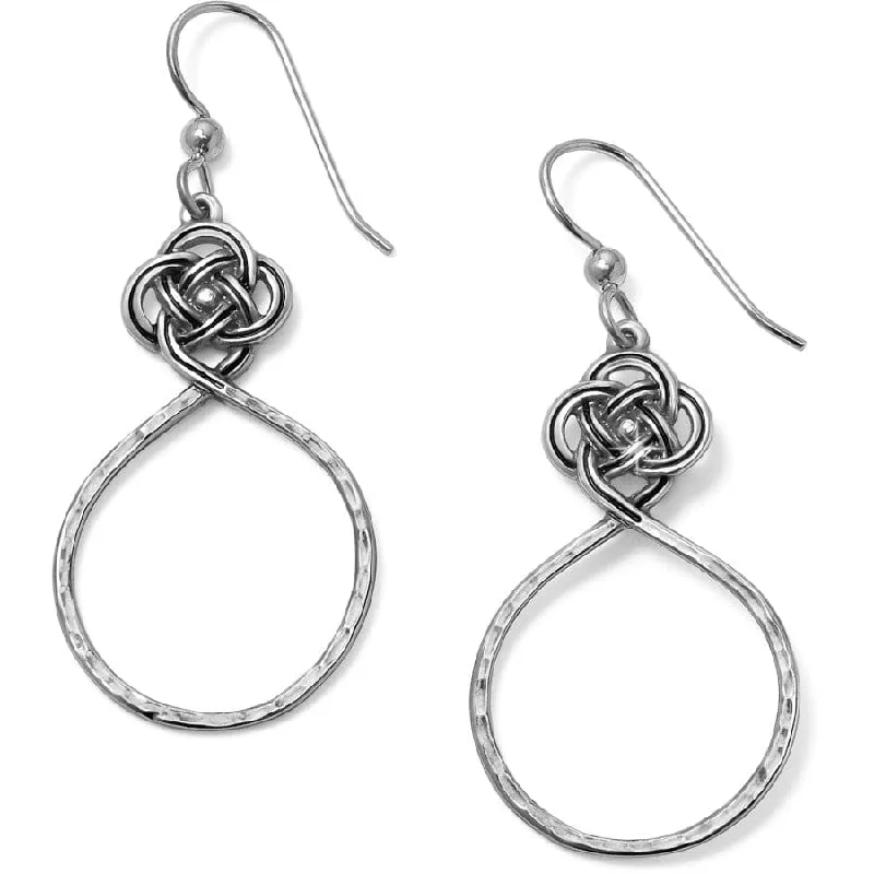 Women's Earrings – Elegant Designs for Every Personality--Interlok Petite Knot Circle French Wire Earrings