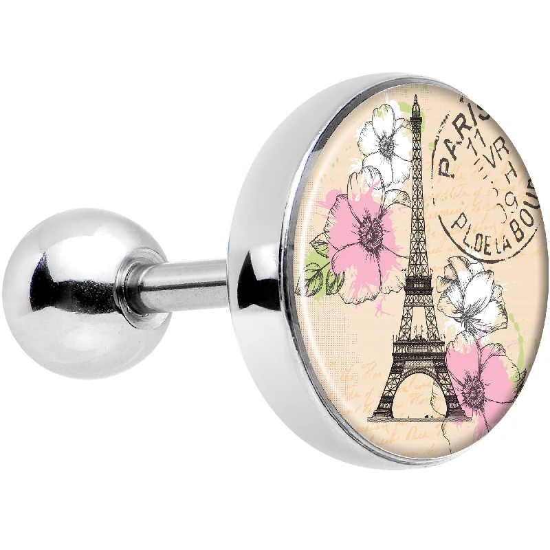 Women's Earrings – Elegant Designs for Every Personality--16 Gauge 1/4 With Love from Paris Tragus Cartilage Earring