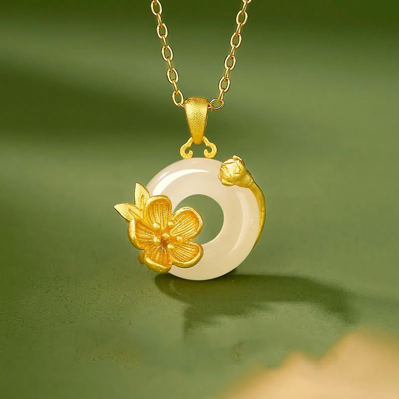 Shop Classic Women's Necklaces & Pendants with a Modern Twist-Buddha Stones Chalcedony 925 Sterling Silver Peace Buckle Flowers Necklace Pendant Shop Classic Women's Necklaces & Pendants with a Modern Twist-Buddha Stones Chalcedony 925 Sterling Silver Peace Buckle Flowers Necklace Pendant
