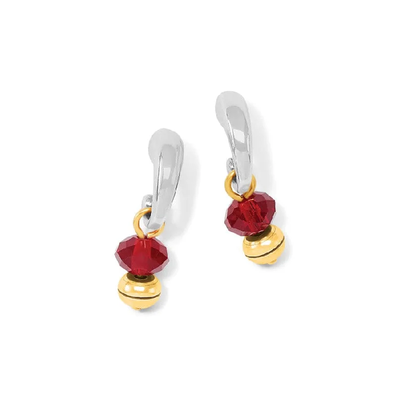 Women's Earrings – Elegant Designs for Every Personality--Meridian Two Tone Post Hoop Earrings